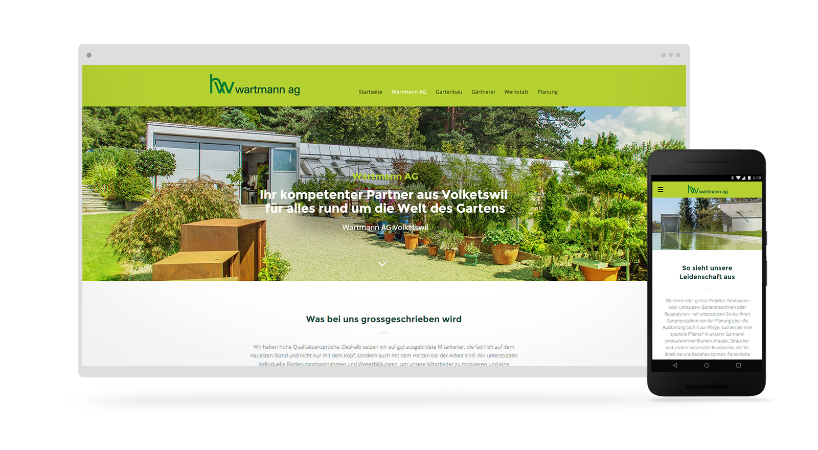 Gartenbau Webdesign